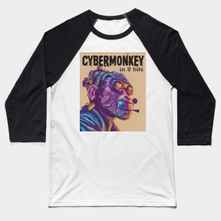 CYBERMONKEY in 8 bits Baseball T-Shirt